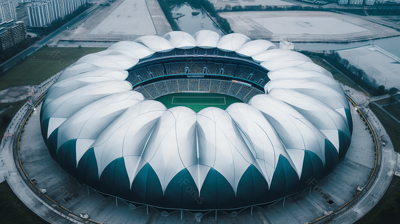 现代高清设计感体育馆建筑摄影图,高清,摄影图,摄影图片,图片大全,摄影图免费下载